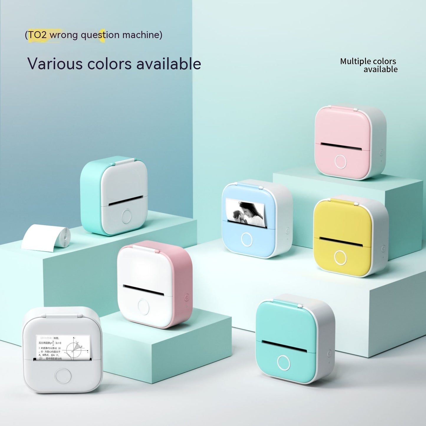 Portable Mini Thermal Label Printer - Home Photo Printer, Bluetooth-compatible, Mini Label Printer
