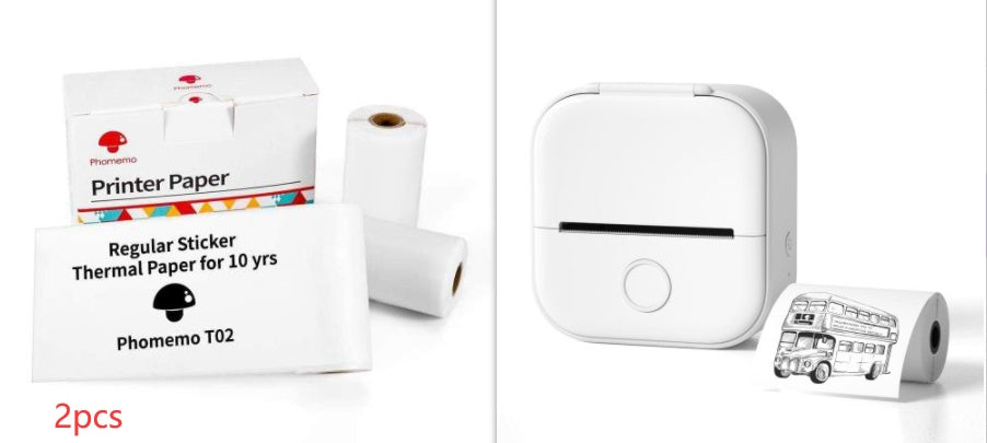 Portable Mini Thermal Label Printer - Home Photo Printer, Bluetooth-compatible, Mini Label Printer