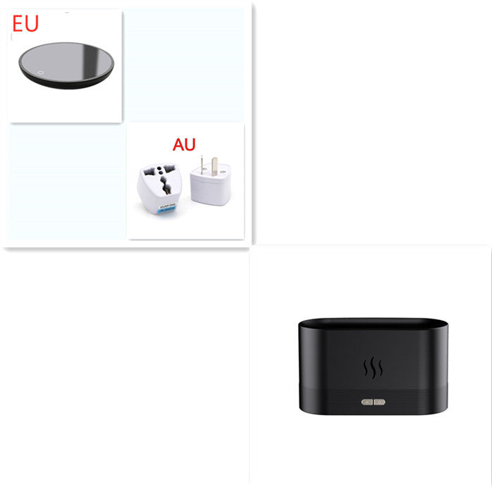 Aroma Diffuser With Flame - Light Mist Humidifier, Aromatherapy Diffuser With Waterless Auto-Off Protection For Spa, Home, Yoga, Office