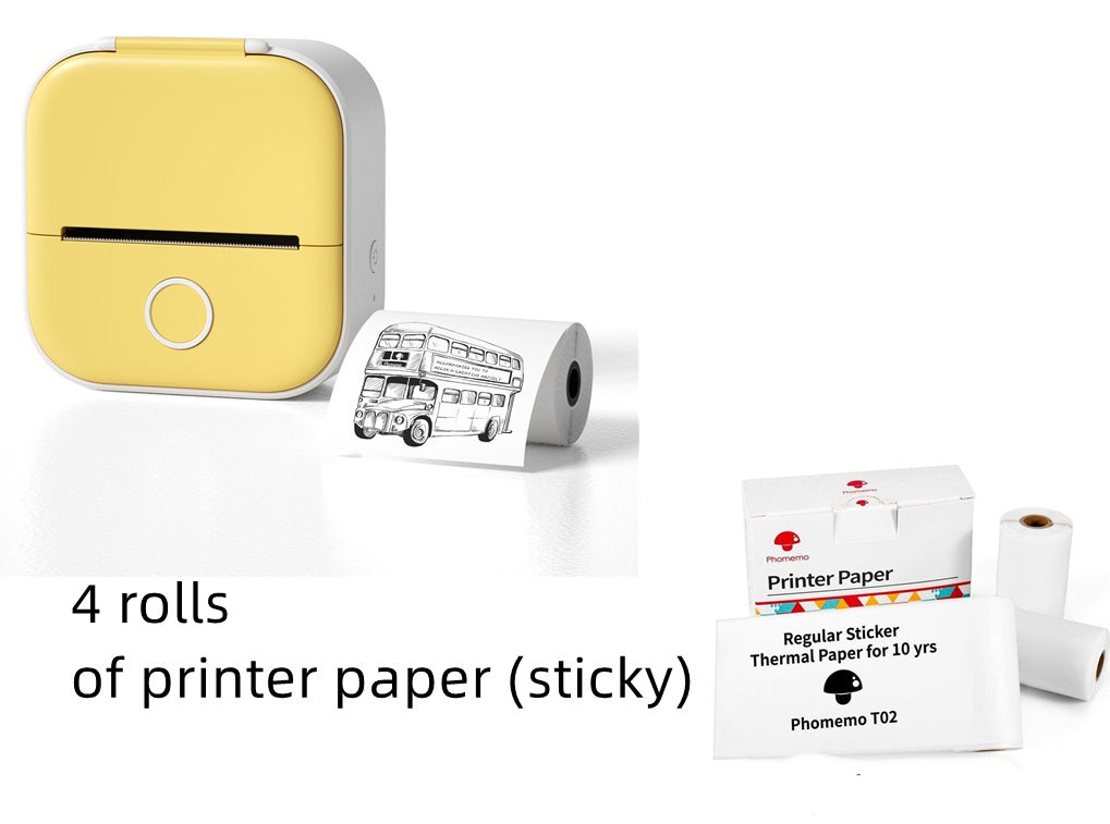 Portable Mini Thermal Label Printer - Home Photo Printer, Bluetooth-compatible, Mini Label Printer