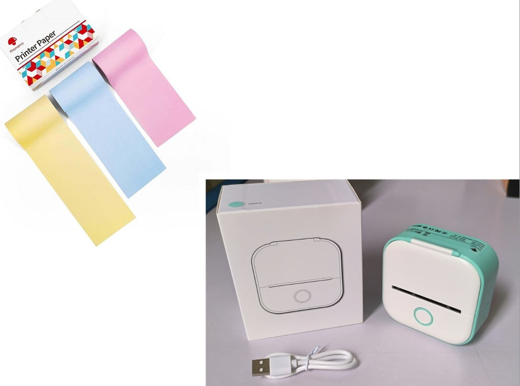 Portable Mini Thermal Label Printer - Home Photo Printer, Bluetooth-compatible, Mini Label Printer