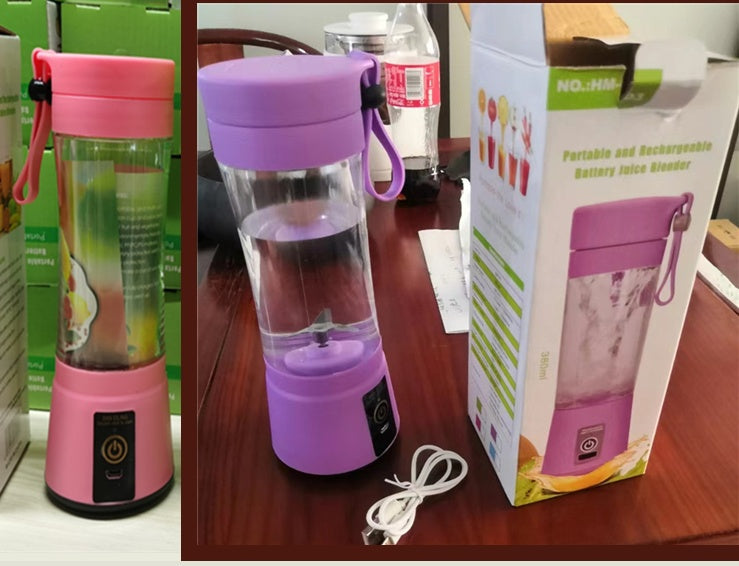 Portable Blender With USB - Rechargeable Mini Kitchen Fruit Juice Mixer, Home, Simple, Portable, Electric Mini Juicer