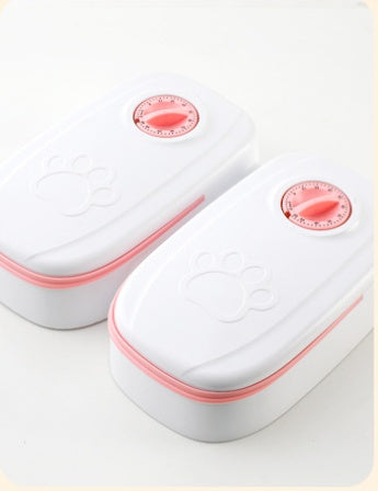 Automatic Pet Feeder - Smart Food Dispenser For Cats Dogs with Timer, Stainless Steel Bowl, Auto Dog Cat Pet Feeding, Pet Supplies