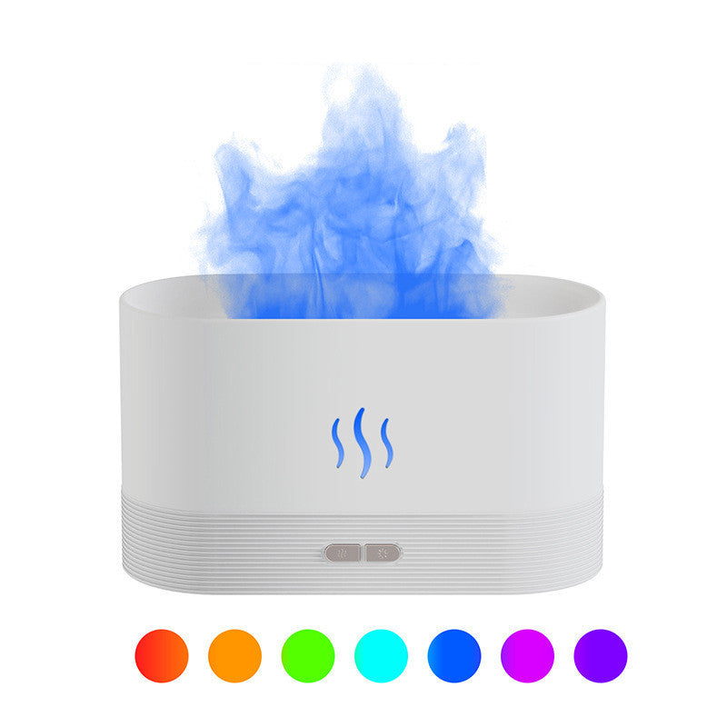 Aroma Diffuser With Flame - Light Mist Humidifier, Aromatherapy Diffuser With Waterless Auto-Off Protection For Spa, Home, Yoga, Office