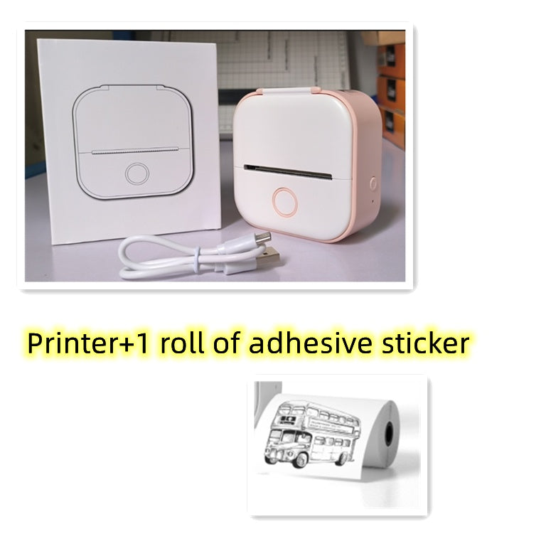 Portable Mini Thermal Label Printer - Home Photo Printer, Bluetooth-compatible, Mini Label Printer