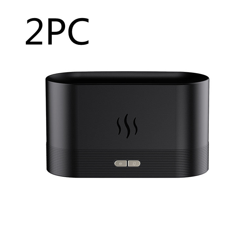 Aroma Diffuser With Flame - Light Mist Humidifier, Aromatherapy Diffuser With Waterless Auto-Off Protection For Spa, Home, Yoga, Office
