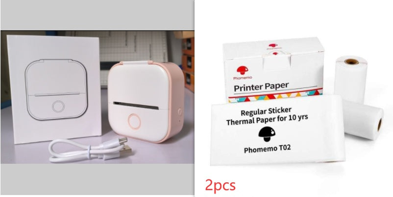 Portable Mini Thermal Label Printer - Home Photo Printer, Bluetooth-compatible, Mini Label Printer