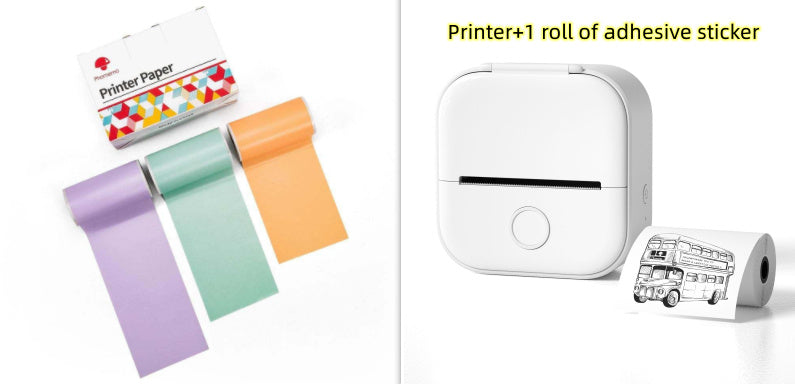 Portable Mini Thermal Label Printer - Home Photo Printer, Bluetooth-compatible, Mini Label Printer