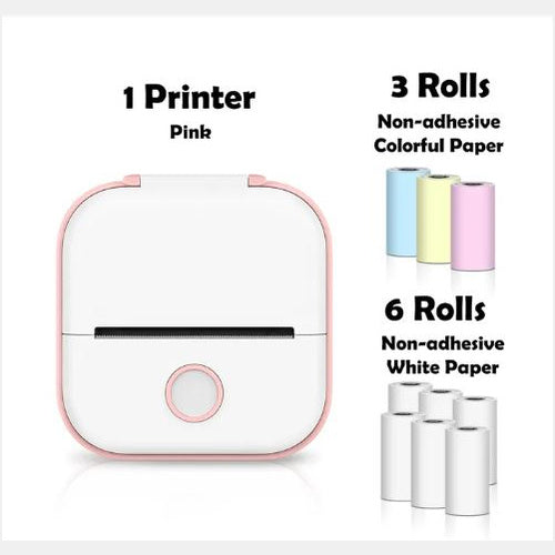 Portable Mini Thermal Label Printer - Home Photo Printer, Bluetooth-compatible, Mini Label Printer