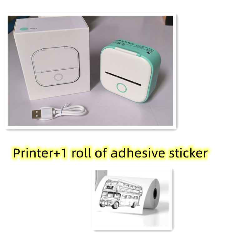 Portable Mini Thermal Label Printer - Home Photo Printer, Bluetooth-compatible, Mini Label Printer