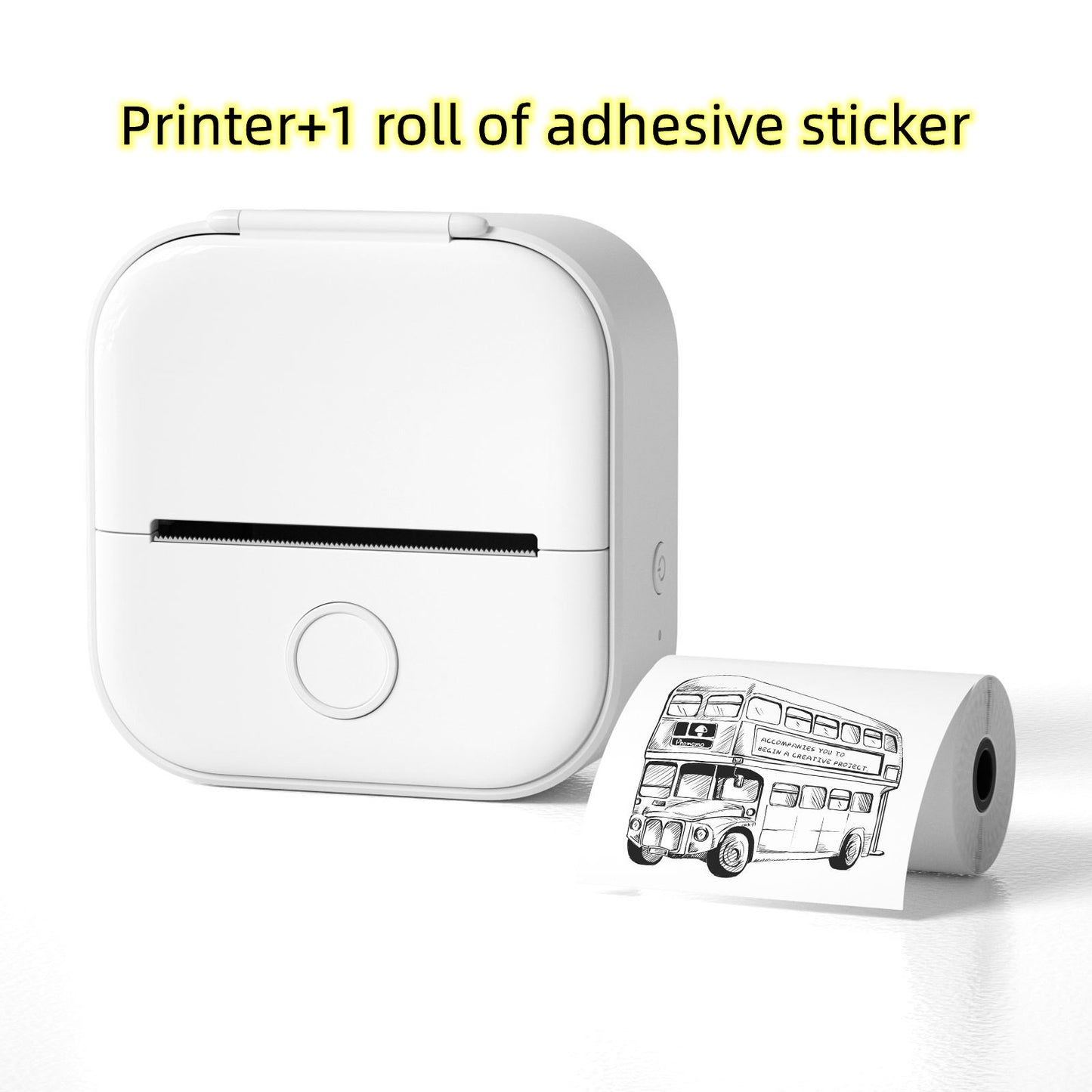 Portable Mini Thermal Label Printer - Home Photo Printer, Bluetooth-compatible, Mini Label Printer