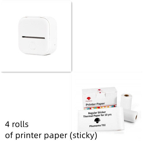 Portable Mini Thermal Label Printer - Home Photo Printer, Bluetooth-compatible, Mini Label Printer