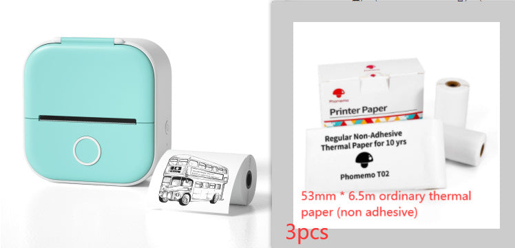 Portable Mini Thermal Label Printer - Home Photo Printer, Bluetooth-compatible, Mini Label Printer