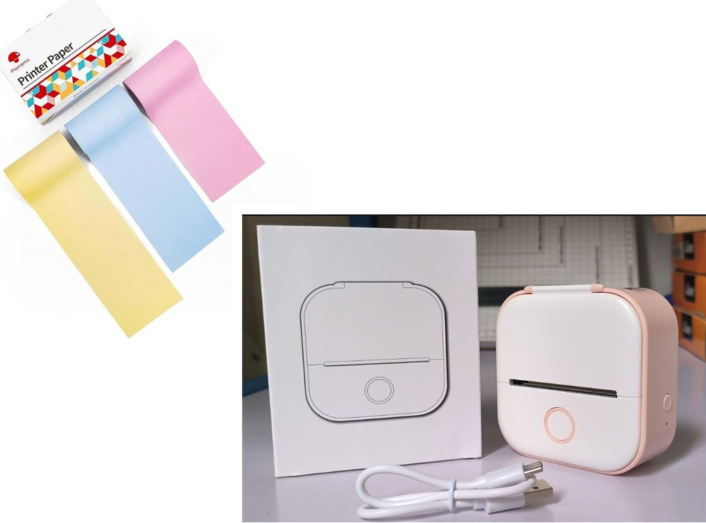 Portable Mini Thermal Label Printer - Home Photo Printer, Bluetooth-compatible, Mini Label Printer