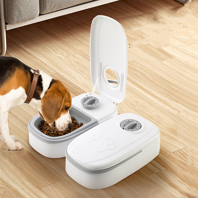 Automatic Pet Feeder - Smart Food Dispenser For Cats Dogs with Timer, Stainless Steel Bowl, Auto Dog Cat Pet Feeding, Pet Supplies