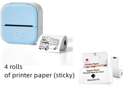 Portable Mini Thermal Label Printer - Home Photo Printer, Bluetooth-compatible, Mini Label Printer